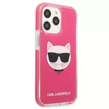 Etui Karl Lagerfeld KLHCP13LTPECPI für iPhone 13 Pro / 13 6,1" Hardcase Choupette Head