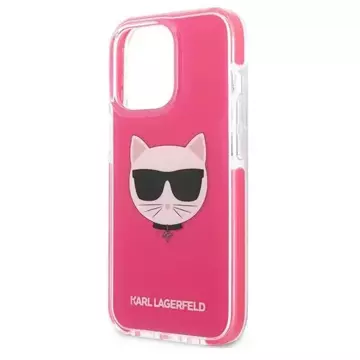 Etui Karl Lagerfeld KLHCP13LTPECPI für iPhone 13 Pro / 13 6,1" Hardcase Choupette Head