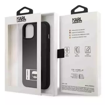 Etui Karl Lagerfeld KLHCP13M3DKPK für iPhone 13 6,1" Hardcase Ikonik Patch