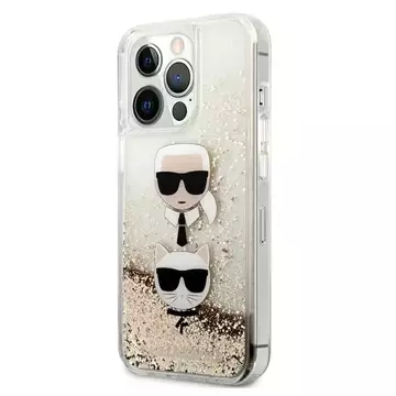 Etui Karl Lagerfeld KLHCP13XKICGLD für iPhone 13 Pro Max 6,7" Hardcase Liquid Glitter Karl