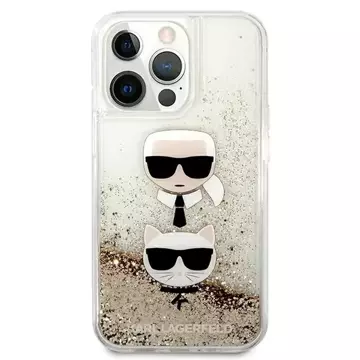 Etui Karl Lagerfeld KLHCP13XKICGLD für iPhone 13 Pro Max 6,7" Hardcase Liquid Glitter Karl