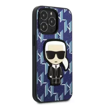 Etui Karl Lagerfeld KLHCP13XPMNIKBL für iPhone 13 Pro Max 6,7" Hardcase Monogram Ikonik Patch