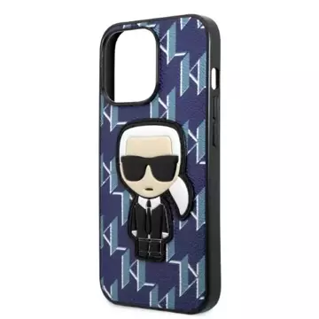 Etui Karl Lagerfeld KLHCP13XPMNIKBL für iPhone 13 Pro Max 6,7" Hardcase Monogram Ikonik Patch