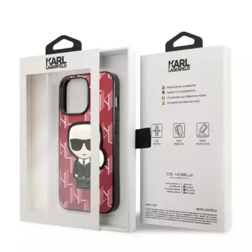 Etui Karl Lagerfeld KLHCP13XPMNIKPI für iPhone 13 Pro Max 6,7" Hardcase Monogram Ikonik Patch