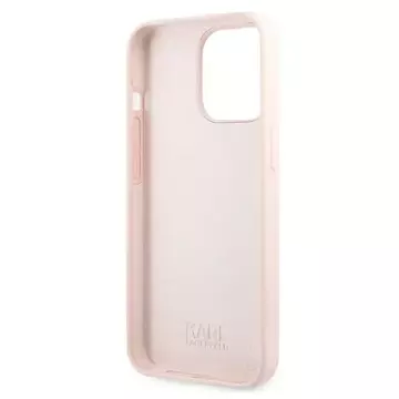 Etui Karl Lagerfeld KLHCP13XSLKHLP für iPhone 13 Pro Max 6,7" rosa Hardcase Silikon Karl`s Head