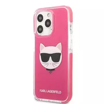 Etui Karl Lagerfeld KLHCP13XTPECPI für iPhone 13 Pro Max 6,7" Hardcase Choupette Head