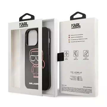 Etui Karl Lagerfeld KLHCP13XTUOK für iPhone 13 Pro Max 6,7" Hardcase Karl Ikonik Outline