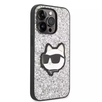 Etui Karl Lagerfeld KLHCP14LG2CPS für iPhone 14 Pro 6,1" Hardcase Glitter Choupette Patch