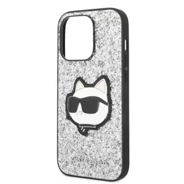 Etui Karl Lagerfeld KLHCP14LG2CPS für iPhone 14 Pro 6,1" Hardcase Glitter Choupette Patch