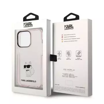 Etui Karl Lagerfeld KLHCP14LHNCHTCP für iPhone 14 Pro 6,1" Hardcase Ikonik Choupette