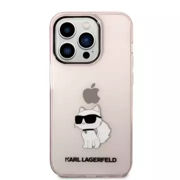 Etui Karl Lagerfeld KLHCP14LHNCHTCP für iPhone 14 Pro 6,1" Hardcase Ikonik Choupette