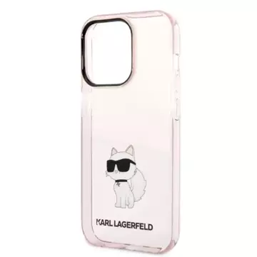 Etui Karl Lagerfeld KLHCP14LHNCHTCP für iPhone 14 Pro 6,1" Hardcase Ikonik Choupette