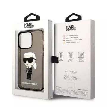 Etui Karl Lagerfeld KLHCP14LHNIKTCK für iPhone 14 Pro 6,1" Hardcase Ikonik Karl Lagerfeld