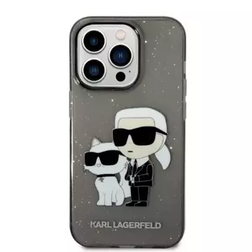 Etui Karl Lagerfeld KLHCP14LHNKCTGK für iPhone 14 Pro 6,1" Hardcase Gliter Karl