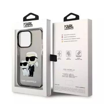 Etui Karl Lagerfeld KLHCP14LHNKCTGK für iPhone 14 Pro 6,1" Hardcase Gliter Karl