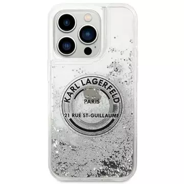 Etui Karl Lagerfeld KLHCP14LLCRSGRS für iPhone 14 Pro 6,1" Hardcase Liquid Glitter RSG