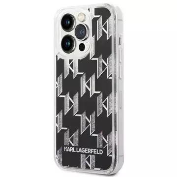 Etui Karl Lagerfeld KLHCP14LLMNMK für iPhone 14 Pro 6,1" Hardcase Liquid Glitter Monogram