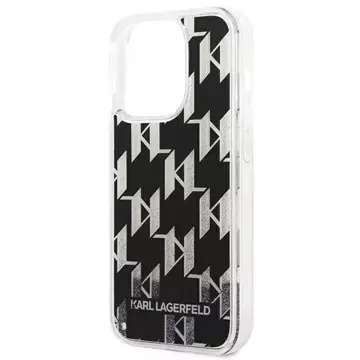 Etui Karl Lagerfeld KLHCP14LLMNMK für iPhone 14 Pro 6,1" Hardcase Liquid Glitter Monogram