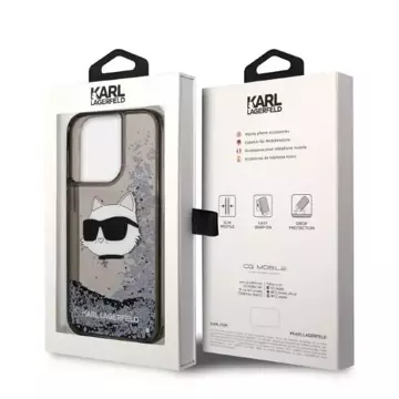 Etui Karl Lagerfeld KLHCP14LLNCHCK für iPhone 14 Pro 6,1" Hardcase Glitter Choupette Head