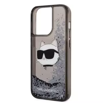 Etui Karl Lagerfeld KLHCP14LLNCHCK für iPhone 14 Pro 6,1" Hardcase Glitter Choupette Head