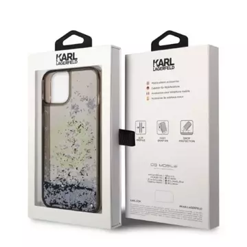 Etui Karl Lagerfeld KLHCP14MLCRSGRK für iPhone 14 Plus 6,7" Hardcase Liquid Glitter RSG