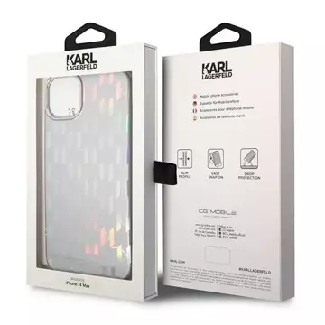 Etui Karl Lagerfeld KLHCP14MLGMSV3 für iPhone 14 Plus 6,7" Hardcase Monogram Iridescent