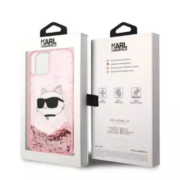 Etui Karl Lagerfeld KLHCP14MLNCHCP für iPhone 14 Plus 6,7" Hardcase Glitter Choupette Head