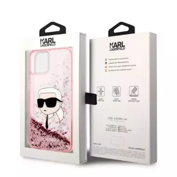 Etui Karl Lagerfeld KLHCP14MLNKHCP für iPhone 14 Plus 6,7" Hardcase Glitter Karl Head