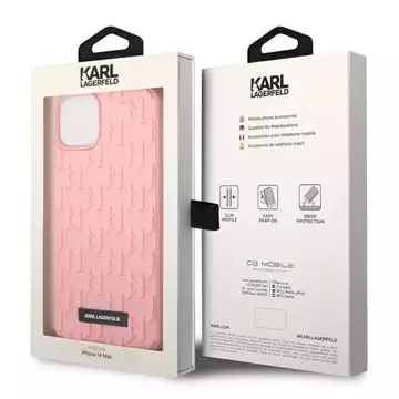 Etui Karl Lagerfeld KLHCP14MRUPKLPP für iPhone 14 Plus 6,7" Hardcase 3D Monogram