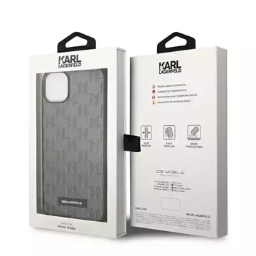 Etui Karl Lagerfeld KLHCP14MSAKLHPG für iPhone 14 Plus 6,7" Hardcase Saffiano Mono Metal Logo