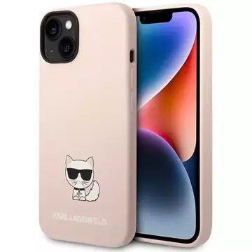 Etui Karl Lagerfeld KLHCP14MSLCTPI für iPhone 14 Plus 6,7" Hardcase Choupette Body aus Silikon