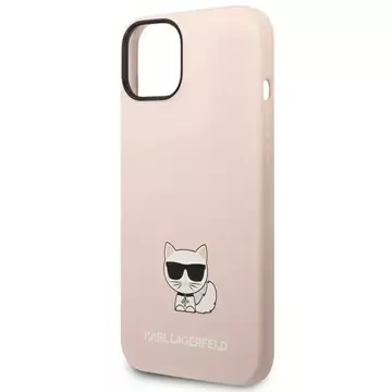 Etui Karl Lagerfeld KLHCP14MSLCTPI für iPhone 14 Plus 6,7" Hardcase Choupette Body aus Silikon