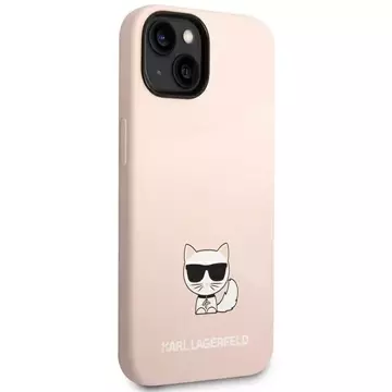 Etui Karl Lagerfeld KLHCP14MSLCTPI für iPhone 14 Plus 6,7" Hardcase Choupette Body aus Silikon