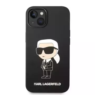 Etui Karl Lagerfeld KLHCP14MSNIKBCK für Apple iPhone 14 Plus 6,7" Hardcase Silikon Ikonik