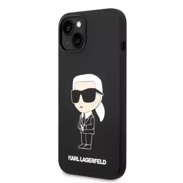 Etui Karl Lagerfeld KLHCP14MSNIKBCK für Apple iPhone 14 Plus 6,7" Hardcase Silikon Ikonik