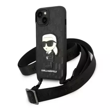 Etui Karl Lagerfeld KLHCP14MSTKMK für Apple iPhone 14 Plus 6,7" Hardcase Monogram Ikonik Patch