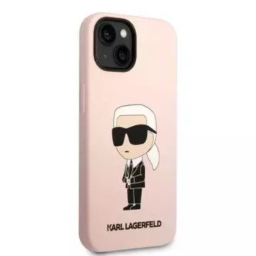 Etui Karl Lagerfeld KLHCP14SSNIKBCP für Apple iPhone 14 6,1" Hardcase Silikon Ikonik