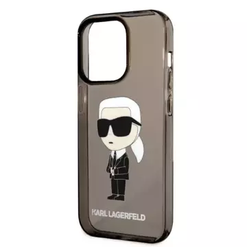 Etui Karl Lagerfeld KLHCP14XHNIKTCK für iPhone 14 Pro Max 6,7" Hardcase Ikonik Karl Lagerfeld czarny/black