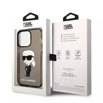 Etui Karl Lagerfeld KLHCP14XHNIKTCK für iPhone 14 Pro Max 6,7" Hardcase Ikonik Karl Lagerfeld czarny/black