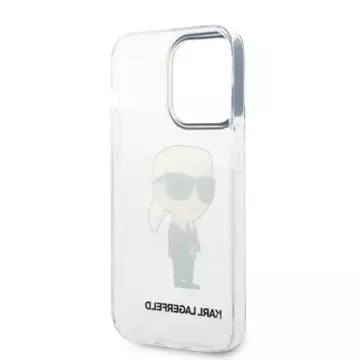 Etui Karl Lagerfeld KLHCP14XHNIKTCT für iPhone 14 Pro Max 6,7" Hardcase Ikonik Karl Lagerfeld transparent