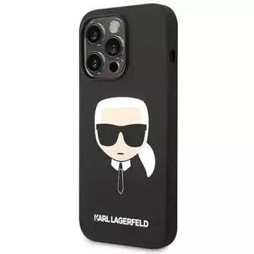 Etui Karl Lagerfeld KLHCP14XSLKHBK für iPhone 14 Pro Max 6,7" Hardcase Silikon Karl`s Head czarny/black