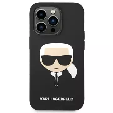 Etui Karl Lagerfeld KLHCP14XSLKHBK für iPhone 14 Pro Max 6,7" Hardcase Silikon Karl`s Head czarny/black