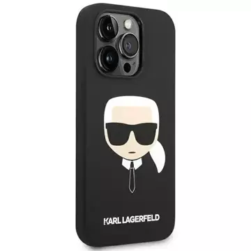 Etui Karl Lagerfeld KLHCP14XSLKHBK für iPhone 14 Pro Max 6,7" Hardcase Silikon Karl`s Head czarny/black