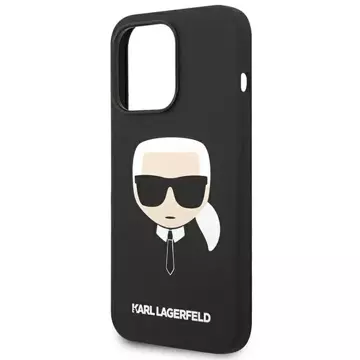 Etui Karl Lagerfeld KLHCP14XSLKHBK für iPhone 14 Pro Max 6,7" Hardcase Silikon Karl`s Head czarny/black