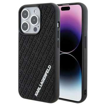 Etui Karl Lagerfeld KLHCP15L3DMKRLK für iPhone 15 Pro 6,1" czarny/schwarz Hardcase 3D Rubber Multi Logo