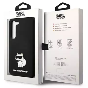 Etui Karl Lagerfeld KLHCS23SSNCHBCK für Samsung Galaxy S23 S911 Hardcase Silikon Choupette