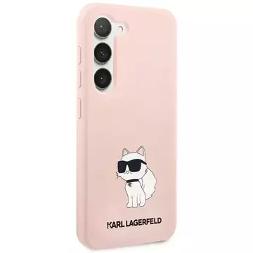 Etui Karl Lagerfeld KLHCS23SSNCHBCP für Samsung Galaxy S23 S911 Hardcase Silikon Choupette