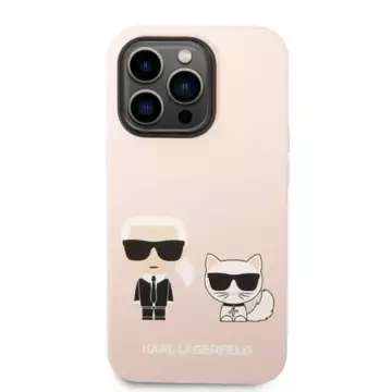 Etui Karl Lagerfeld KLHMP14LSSKCI für iPhone 14 Pro 6,1" Hardcase Silikon Karl