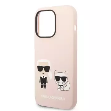 Etui Karl Lagerfeld KLHMP14LSSKCI für iPhone 14 Pro 6,1" Hardcase Silikon Karl