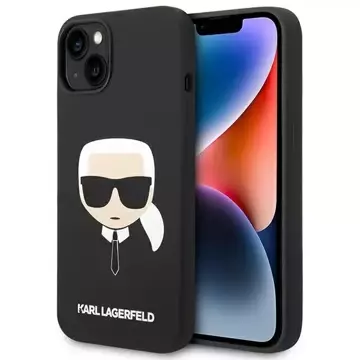 Etui Karl Lagerfeld KLHMP14MSLKHBK für iPhone 14 Plus 6,7" Hardcase Silikon Karl`s Head Magsafe